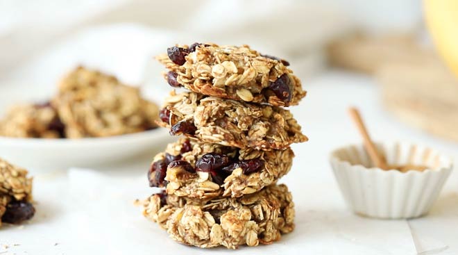 Banana Oat Breakfast Cookies