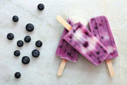 Wild Blueberry & Coconut Popsicles