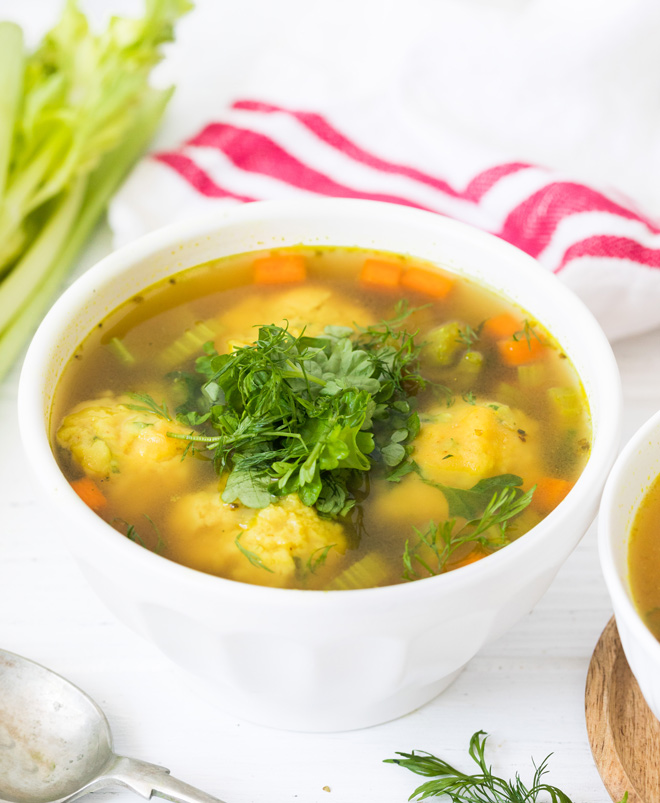 Chickpea Dumpling Soup