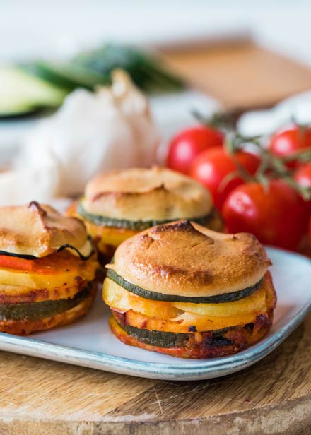 Veggie Lasagna Cupcakes