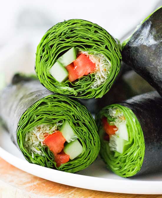 Leafy Green Nori Rolls