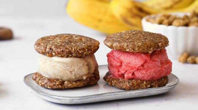 Raw Ice Cream Sandwiches 