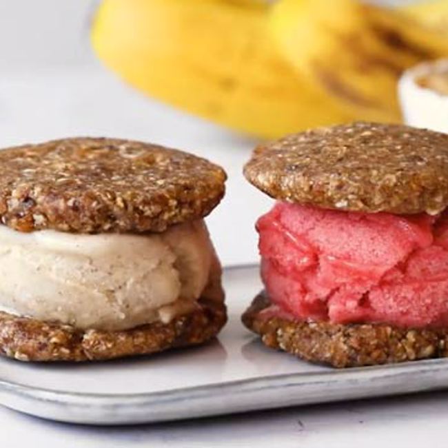 Raw Ice Cream Sandwiches