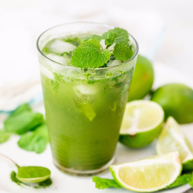 Barley Grass Juice Mojito